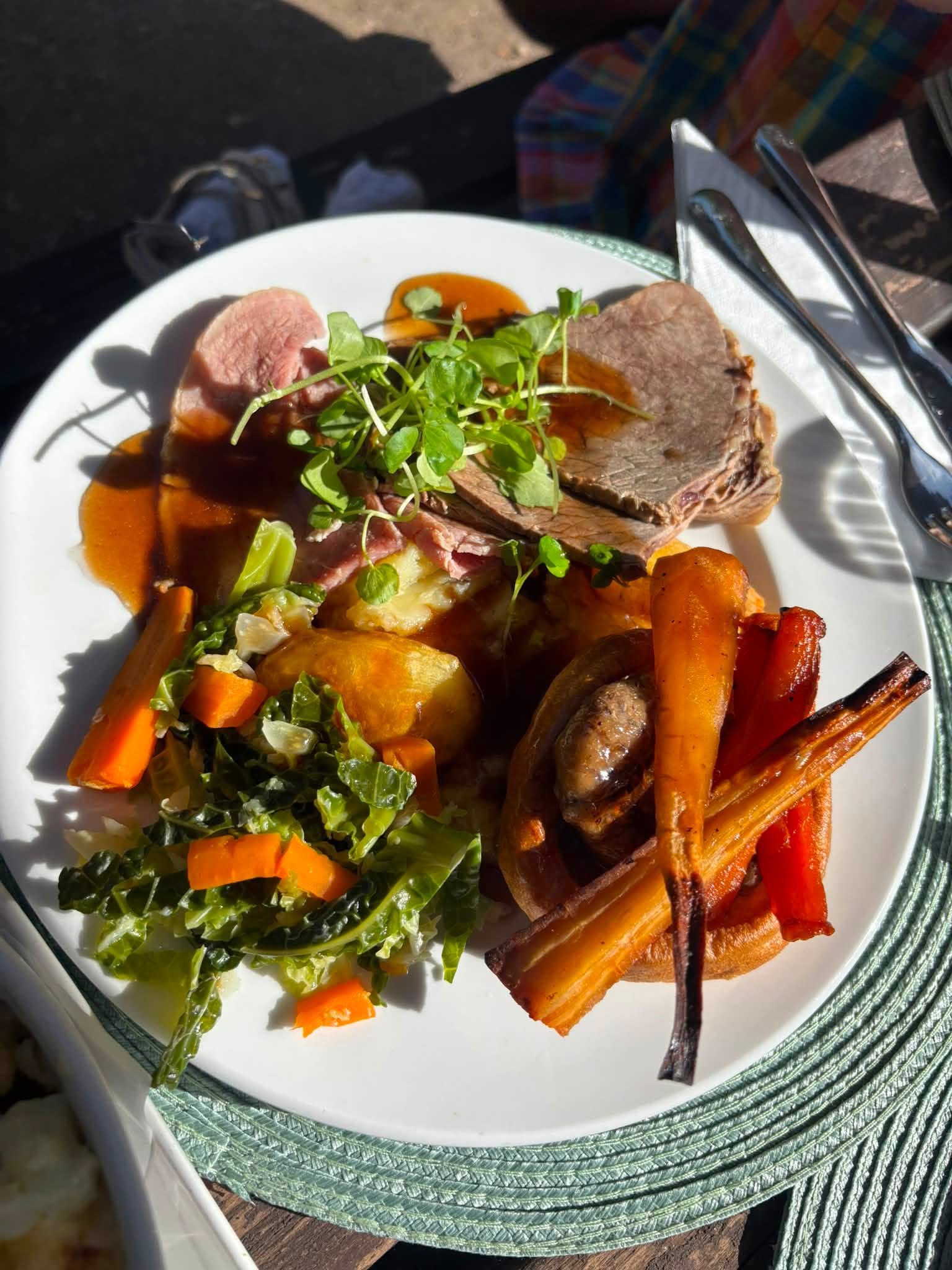 Roast dinner at The Swan Rayne